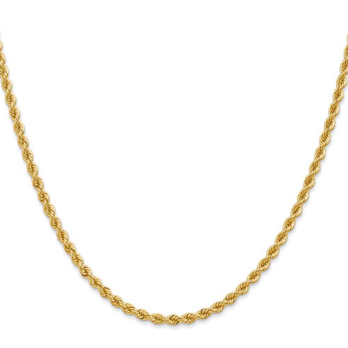 Image of 26" 14K Yellow Gold 2.75mm Regular Rope Chain Necklace