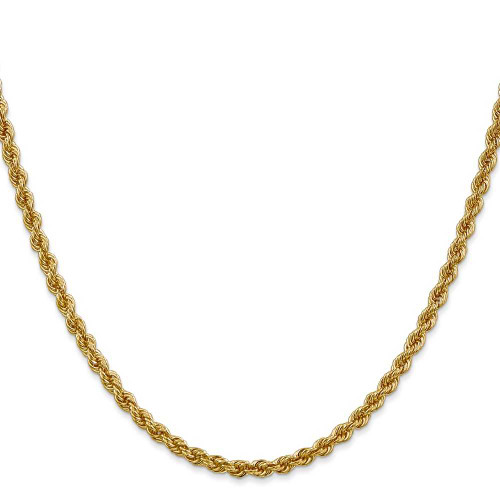 Image of 26" 14K Yellow Gold 3mm Regular Rope Chain Necklace