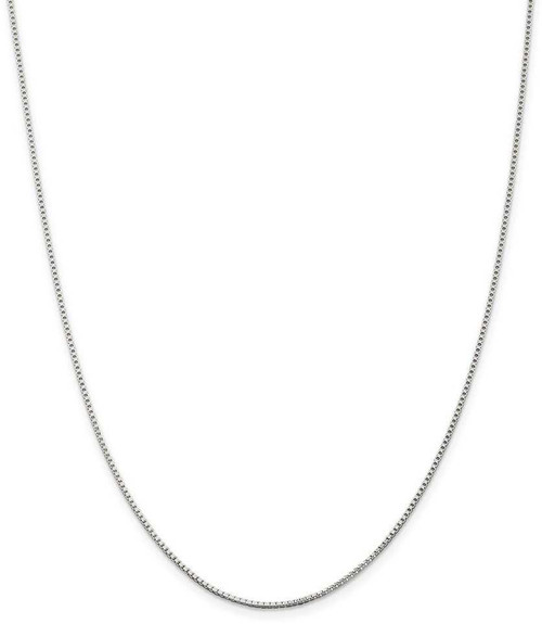 Image of 26" Sterling Silver 1.25mm Box Chain Necklace