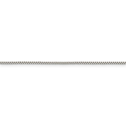 Image of 26" Sterling Silver 1.25mm Round Box Chain Necklace
