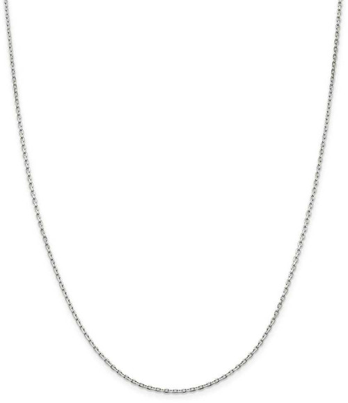 Image of 26" Sterling Silver 1.5mm Beveled Oval Cable Chain Necklace