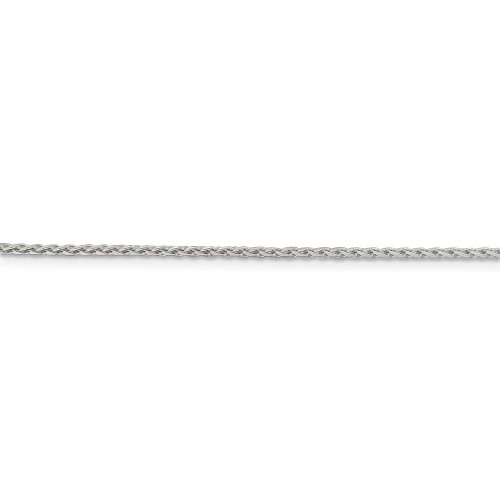 Image of 26" Sterling Silver 1.5mm Diamond-cut Round Spiga Chain Necklace
