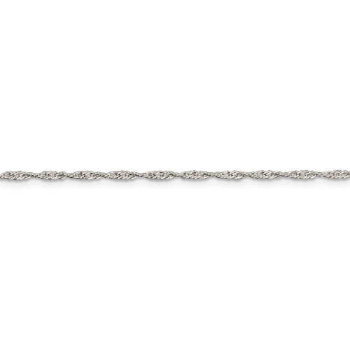 Image of 26" Sterling Silver 1.75mm Singapore Chain Necklace