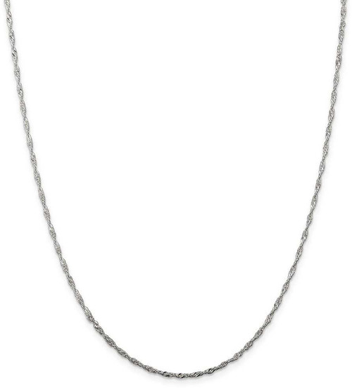 Image of 26" Sterling Silver 1.75mm Singapore Chain Necklace