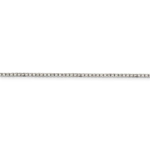 Image of 26" Sterling Silver 1.7mm 8 Sided Diamond-cut Box Chain Necklace