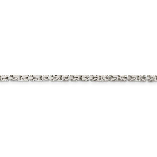 Image of 26" Sterling Silver 2.5mm Byzantine Chain Necklace