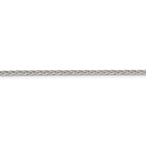 Image of 26" Sterling Silver 2.5mm Diamond-cut Spiga Chain Necklace