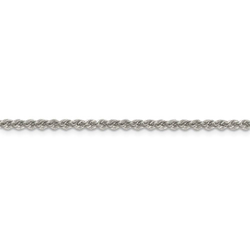 Image of 26" Sterling Silver 2.5mm Solid Rope Chain Necklace