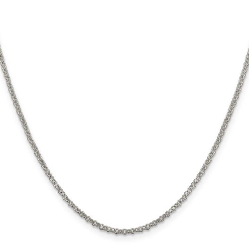 Image of 26" Sterling Silver 2mm Rolo Chain Necklace with Spring Ring Clasp