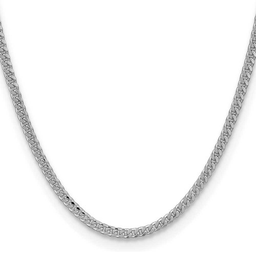 Image of 26" Sterling Silver 3.25mm Domed Curb Chain Necklace