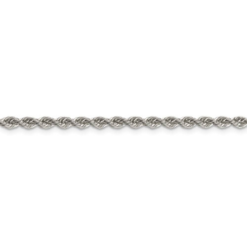 Image of 26" Sterling Silver 3mm Solid Rope Chain Necklace