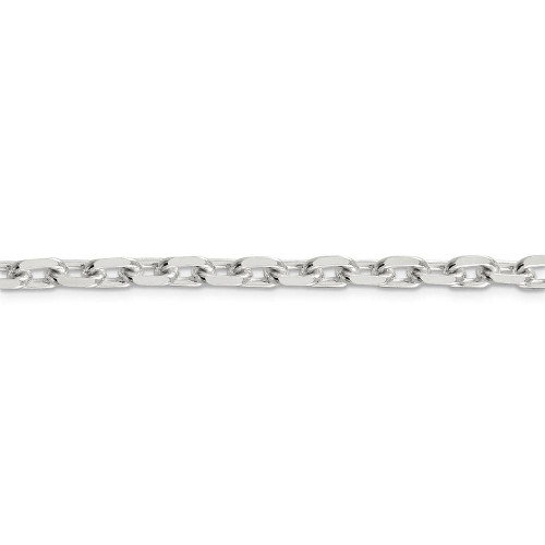 Image of 26" Sterling Silver 5.4mm Beveled Oval Cable Chain Necklace