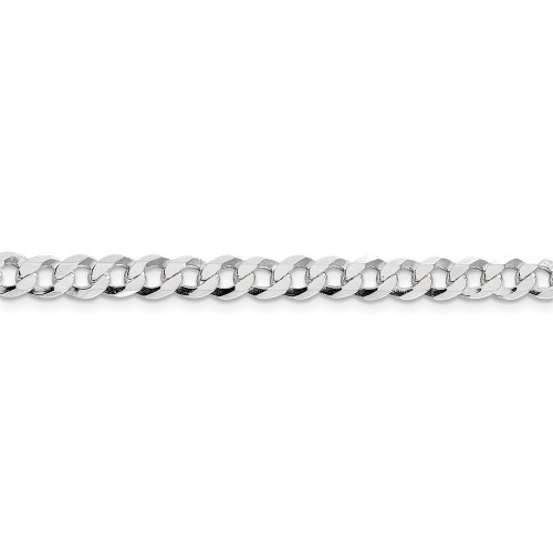 Image of 26" Sterling Silver 5.75mm Flat Curb Chain Necklace