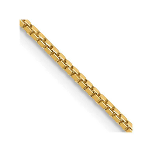 Image of 28" 14K Yellow Gold 1.1mm Box Chain Necklace