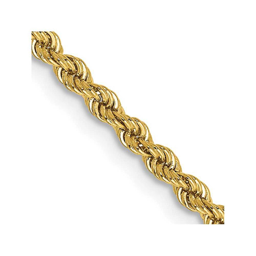 Image of 28" 14K Yellow Gold 2.25mm Regular Rope Chain Necklace