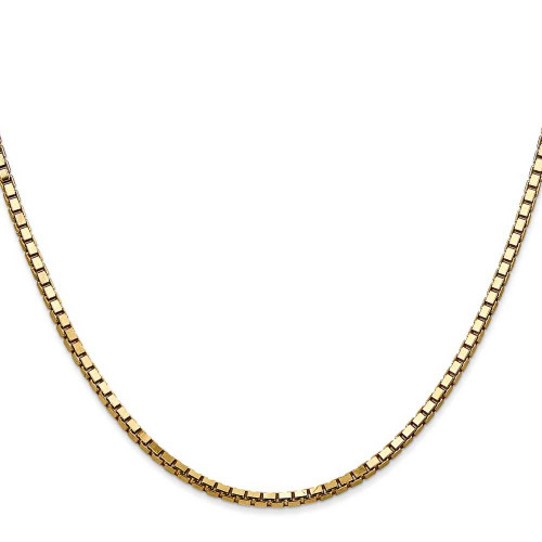 Image of 28" 14K Yellow Gold 2.5mm Box Chain Necklace