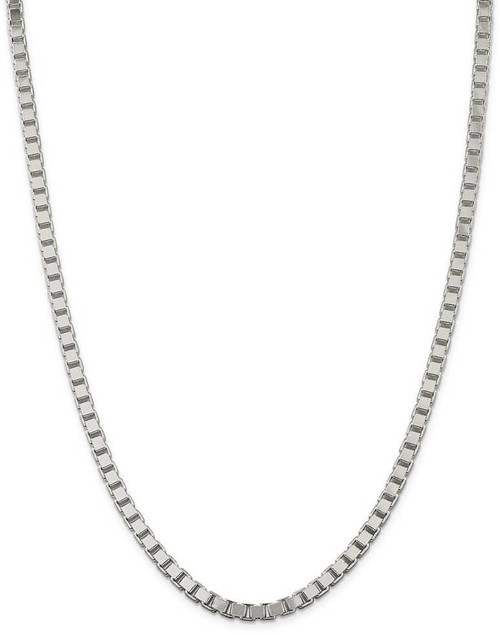 Image of 28" Sterling Silver 4.5mm Box Chain Necklace