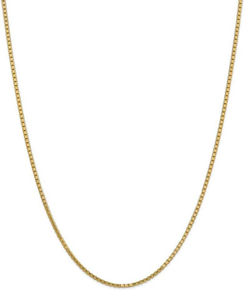 Image of 30" 14K Yellow Gold 1.9mm Box Chain Necklace
