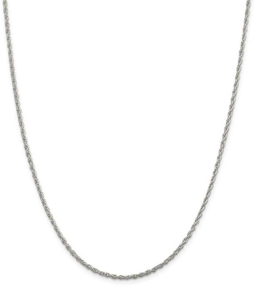 Image of 30" Sterling Silver 2mm Loose Rope Chain Necklace