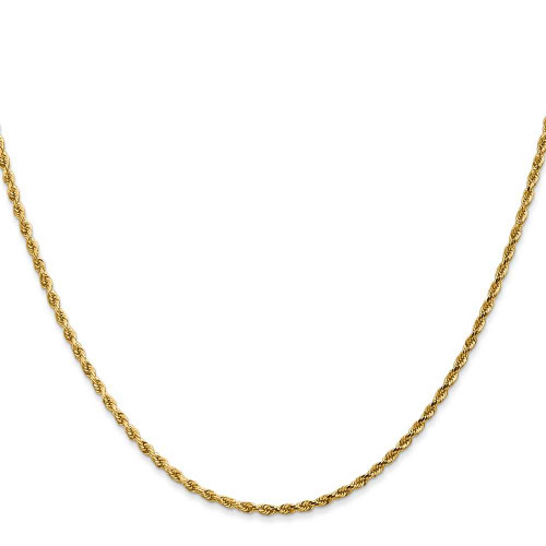 Image of 36" 14K Yellow Gold 1.75mm Diamond-cut Rope with Lobster Clasp Chain Necklace