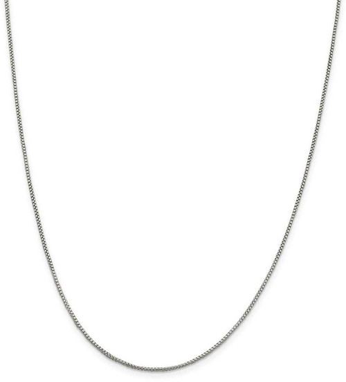 Image of 36" Sterling Silver 1.25mm Round Box Chain Necklace