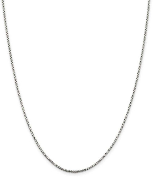 Image of 36" Sterling Silver 1.5mm Round Box Chain Necklace