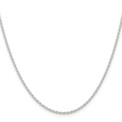 Image of 36" Sterling Silver 1.5mm Solid Rope Chain Necklace