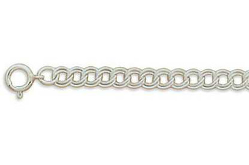 Image of 6" 5mm (1/5") Light Charm Bracelet 925 Sterling Silver