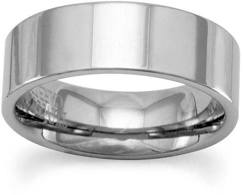 Image of 6.5mm (1/4") Flat Tungsten Carbide Ring - CLEARANCE