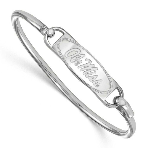 Image of 7" Sterling Silver University of Mississippi Bangle by LogoArt