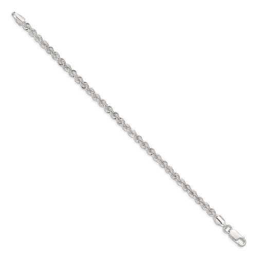 Image of 9" Sterling Silver 4.3mm Solid Rope Chain Anklet