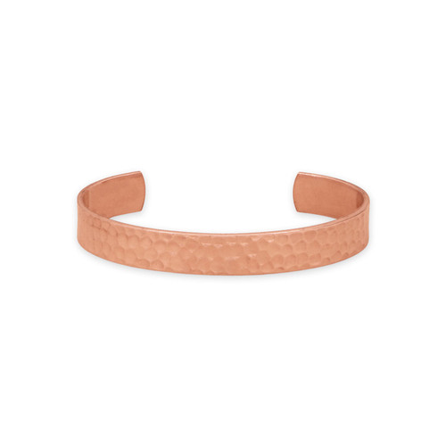 Image of 9.5mm (3/8") Hammered Solid Copper Cuff