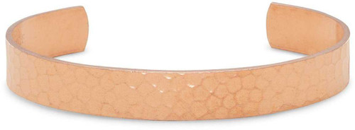 Image of 9.5mm (3/8") Hammered Solid Copper Cuff