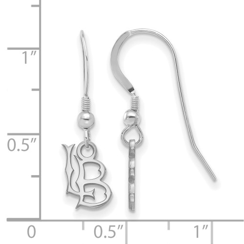 925 Silver LogoArt California State University Long Beach XS Dangle Earrings