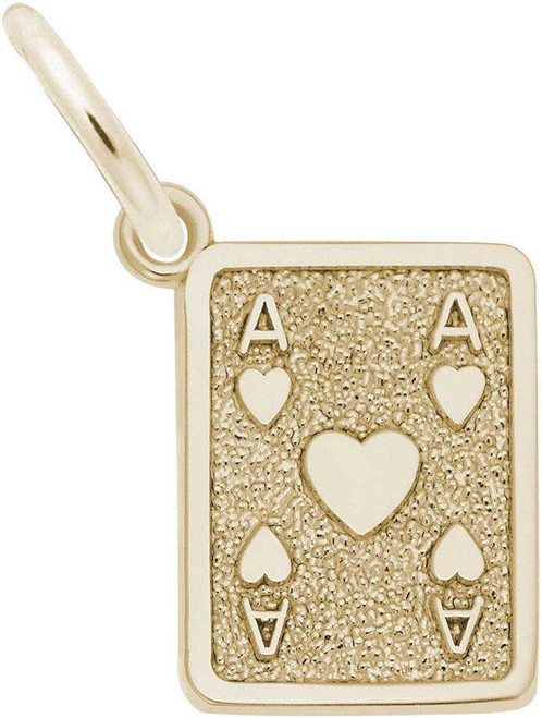 Image of Ace Of Hearts Charm (Choose Metal) by Rembrandt