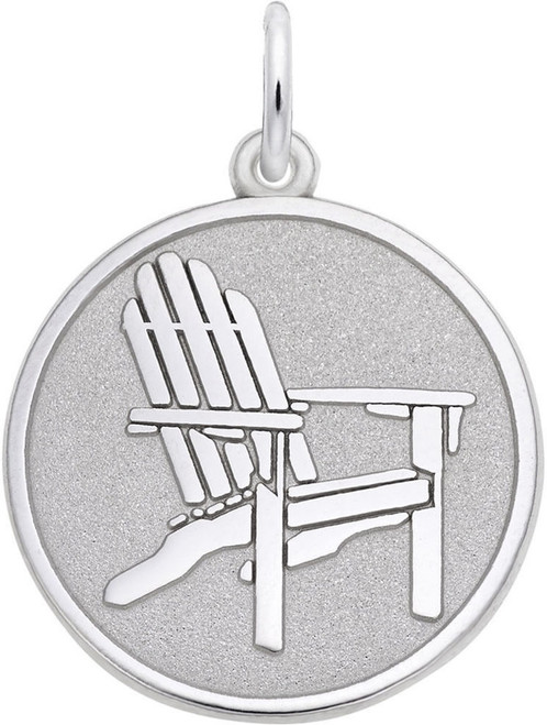 Adirondack Chair Medallion Charm (Choose Metal) by Rembrandt