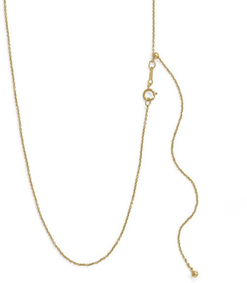 Image of Adjustable 14/20 Gold-Filled Cable Chain