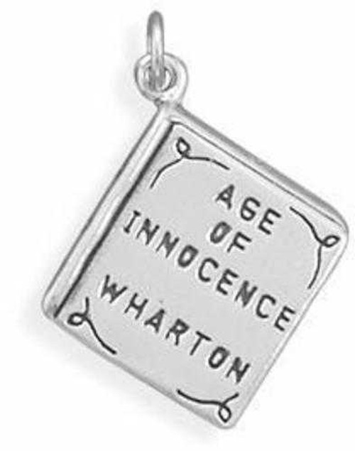 Image of Age of Innocence Book Charm 925 Sterling Silver