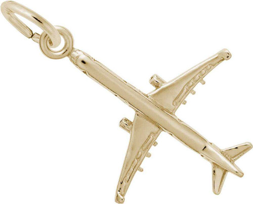 Image of Airplane Charm (Choose Metal) by Rembrandt