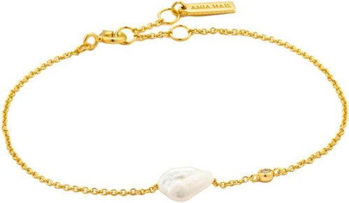 Image of Ania Haie Gold-Plated Cultured Freshwater Pearl Bracelet