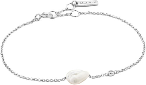 Image of Ania Haie Rhodium-Plated Cultured Freshwater Pearl Bracelet
