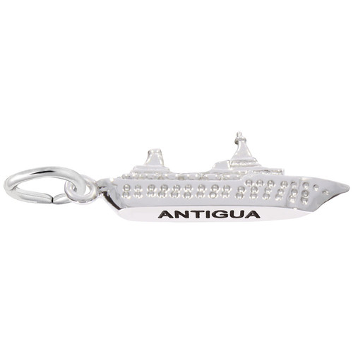 Image of Antigua Cruise Ship 3D Charm (Choose Metal) by Rembrandt