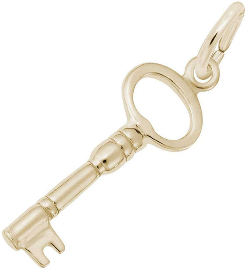 Image of Antique Skeleton Key Charm (Choose Metal) by Rembrandt