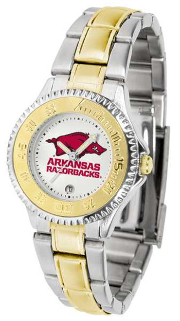 Image of Arkansas Razorbacks Competitor Ladies Two Tone Watch