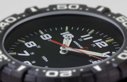 Image of ArmourLite Tritium Watch - Operator Series AL1501 White Numbers Silicone Band Watch