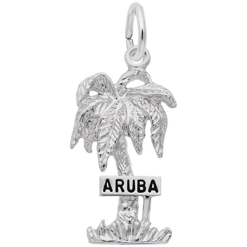 Image of Aruba Palm Tree Charm (Choose Metal) by Rembrandt