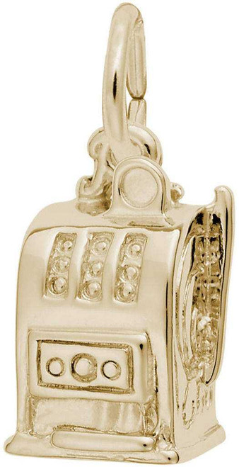 Image of Atlantic City Slot Machine Ring Charm (Choose Metal) by Rembrandt