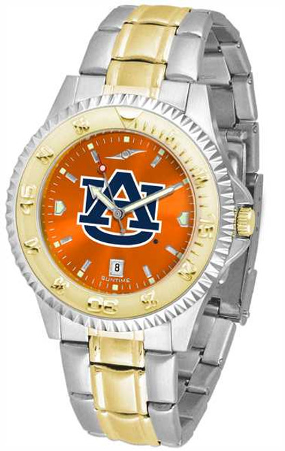 Image of Auburn Tigers Competitor Two Tone AnoChrome Mens Watch