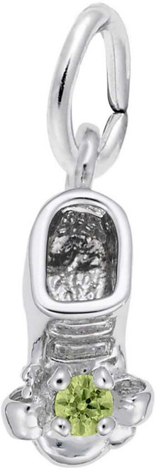 Image of August Babyshoe w/ Synthetic Crystal Charm (Choose Metal) by Rembrandt