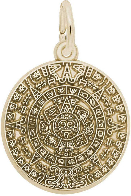 Image of Aztec Sun Charm (Choose Metal) by Rembrandt